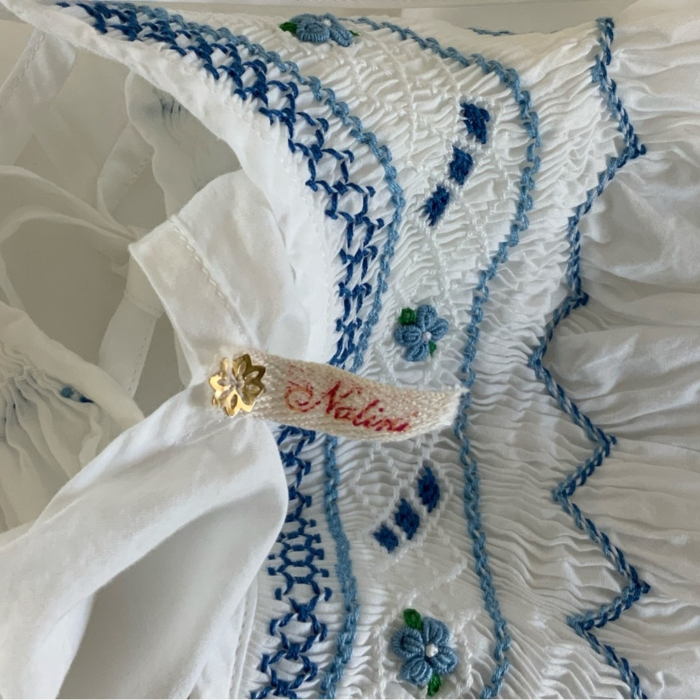 Nalini Hand Embroidered Madagascar Dress One Size - Picture 9 of 10
